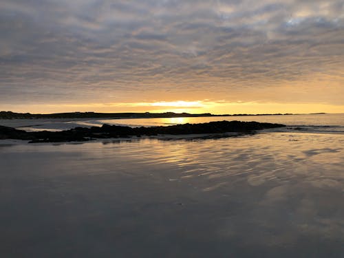 Free stock photo of beach sunset, sunset, tiree