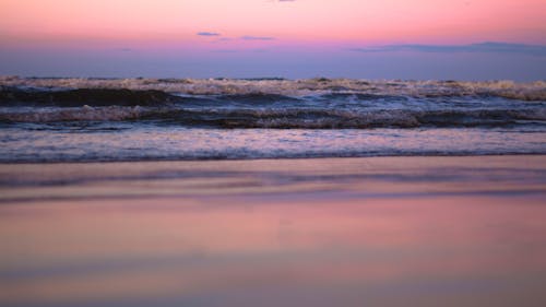 Free stock photo of pink, sea, sunset Stock Photo