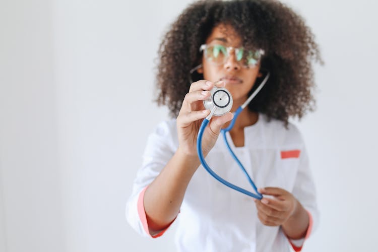 A Doctor Holding A Stethoscope