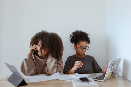 Students Together at Desk