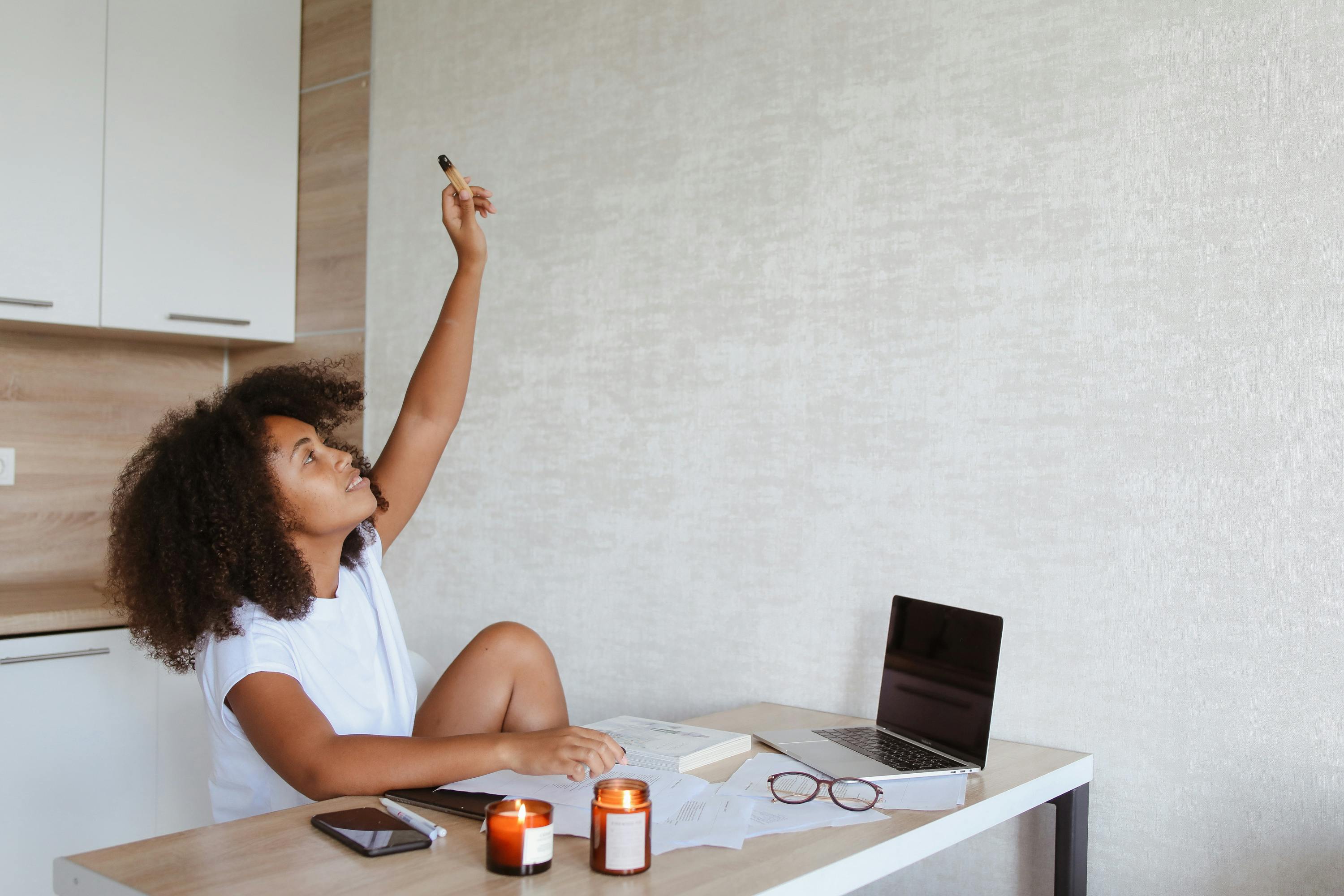 professional working comfortably at a dedicated desk in an apartment - corporate leasing apartments