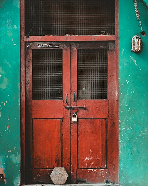 Free stock photo of blue, door, old Stock Photo