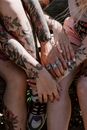 Woman in Silver Ring and Silver Ring
