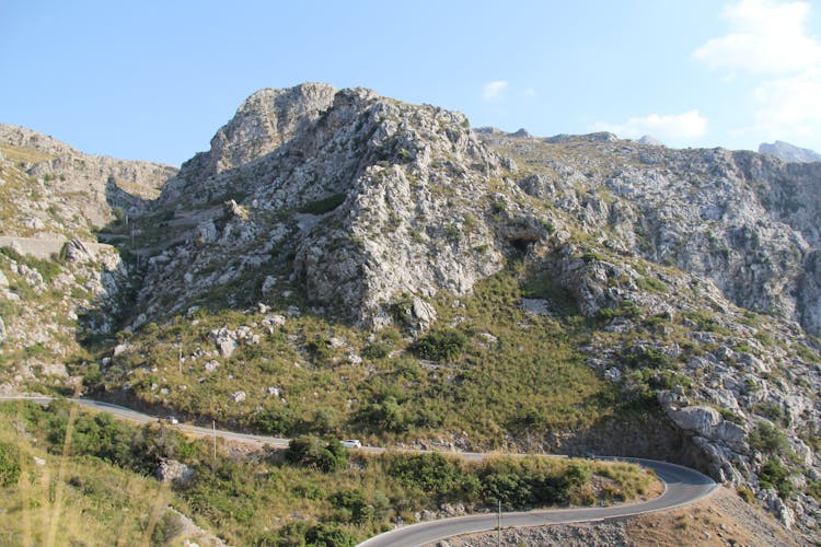 Curvy Road On Rock Mountain