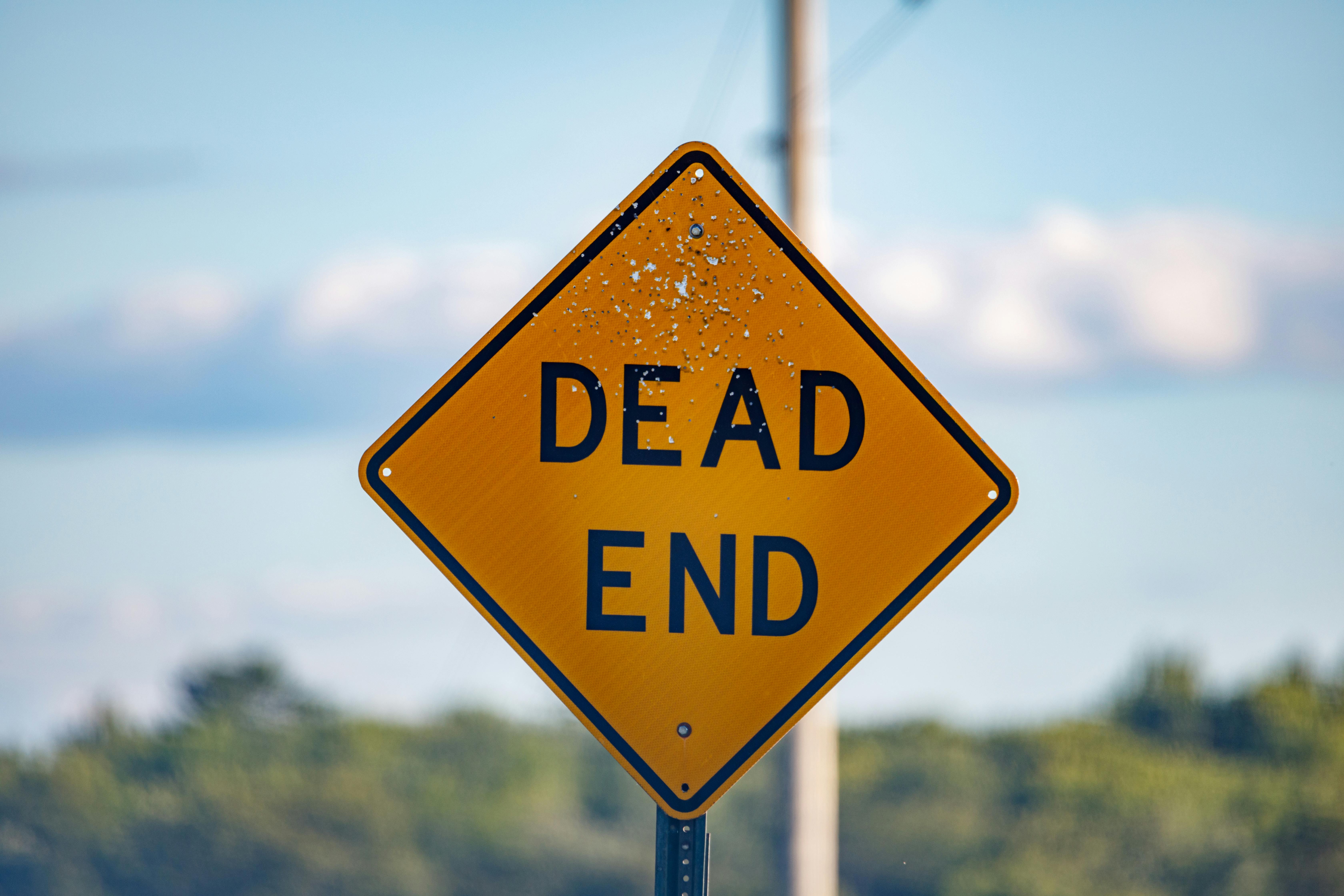 Highway Dead End Sign Moody Wallpaper Stock Photo 1699781863  Shutterstock