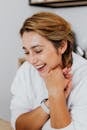 Woman in White Long Sleeve Shirt