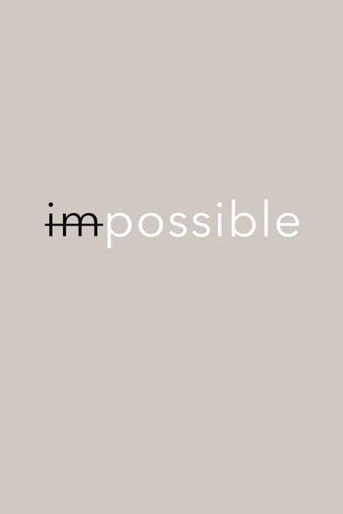 Free Impossible Text Stock Photo