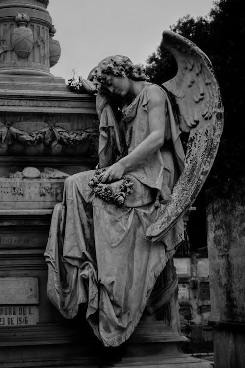 Darmowe zdjęcie z galerii z anioł, beton, cmentarz