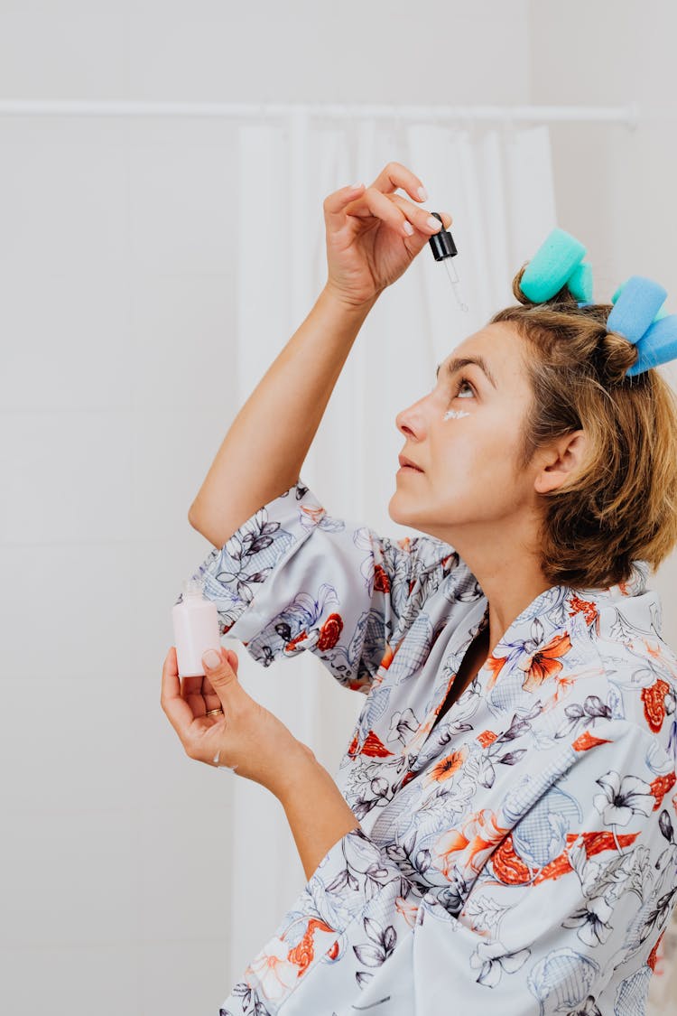 Woman Making Beauty Procedures At Home