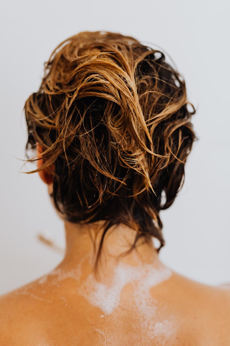 A Woman Washing Her Hair