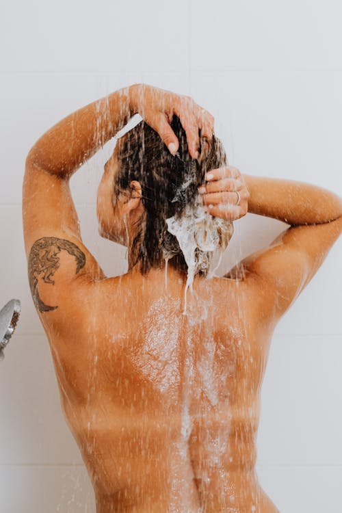 Woman Taking Shower 