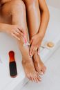 Woman With White Nail Polish