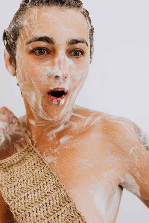 Woman Taking a Bath