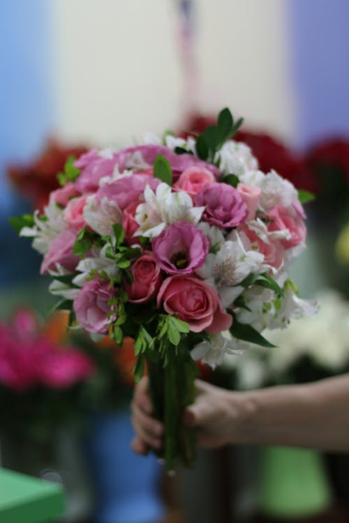 Darmowe zdjęcie z galerii z białe kwiaty, bukiet kwiatów, bukiet ślubny
