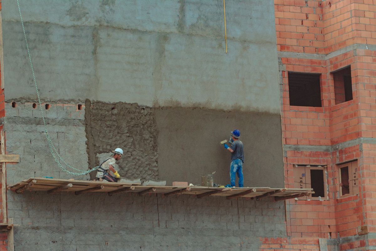 Completed brickwork and masonry project