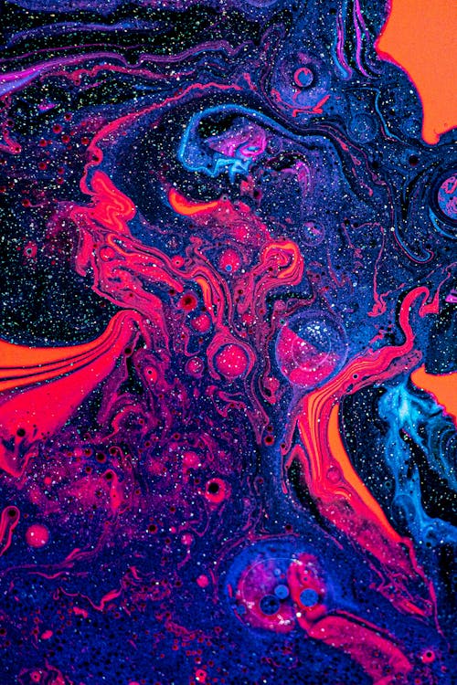 Liquid Dyed with Neon Colors