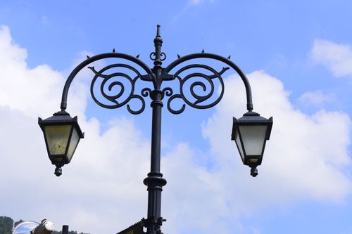 Free stock photo of blue, lamp, sky Stock Photo