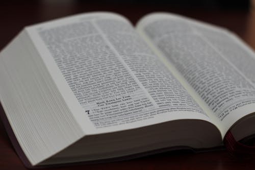 Free Bible in Close-Up Photography Stock Photo