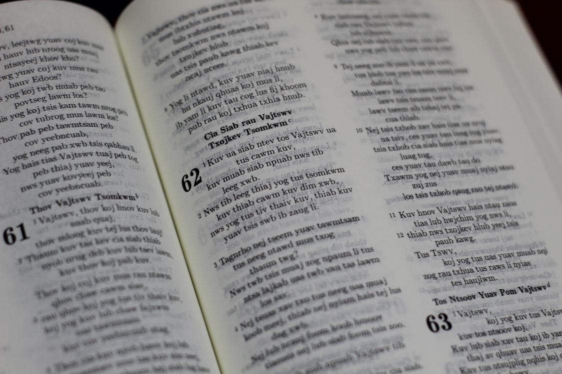 Scripture Pages Photo Close-Up of Bible Scripture · Free Stock Photo