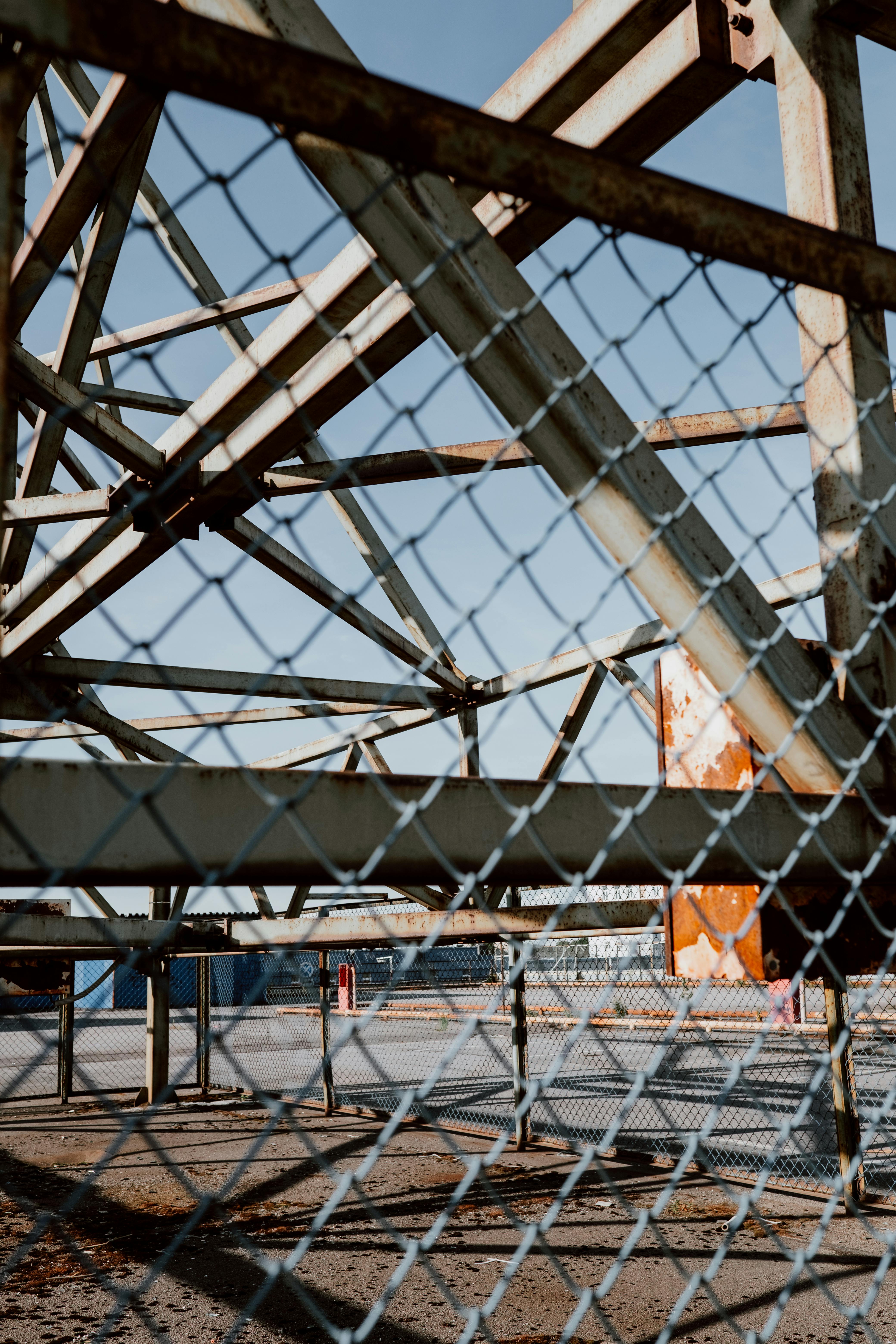 close up shot of chain link fence