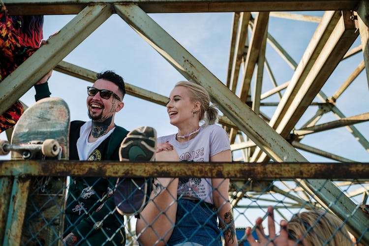 People On A Metal Structure