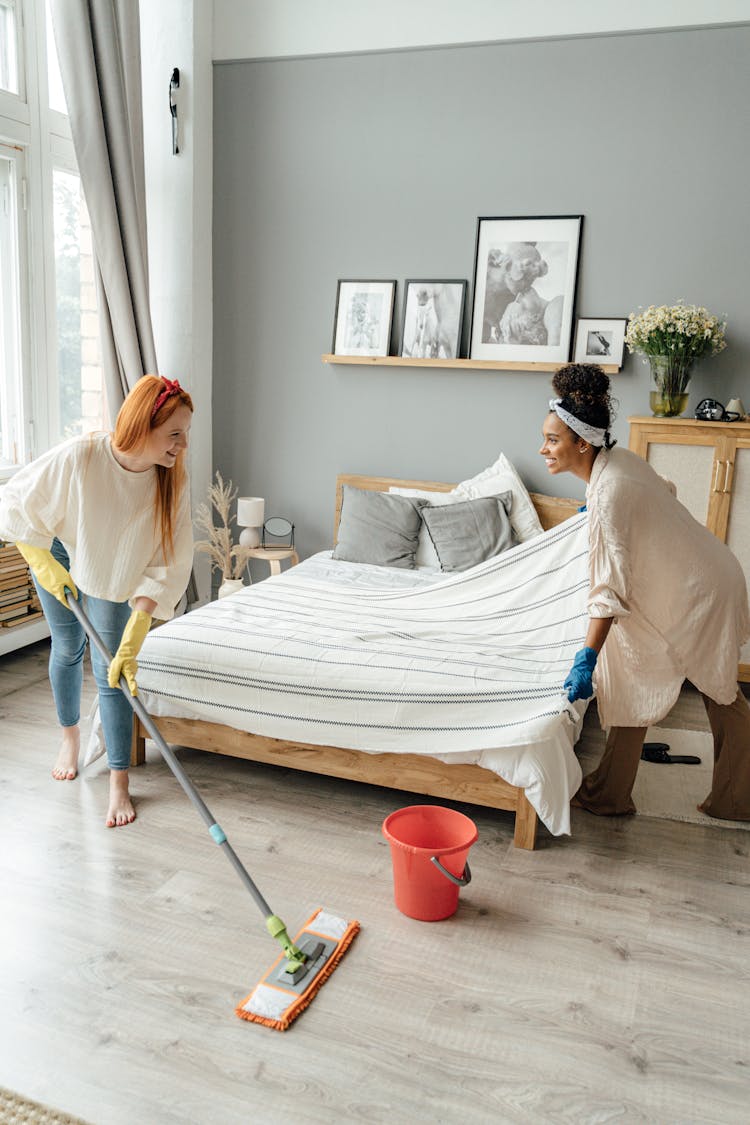 A Couple Doing House Chores