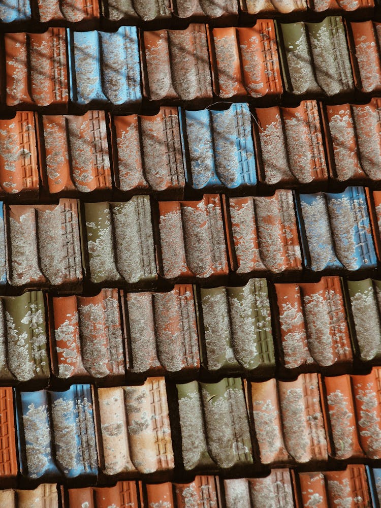 Colorful Tiles On Roof