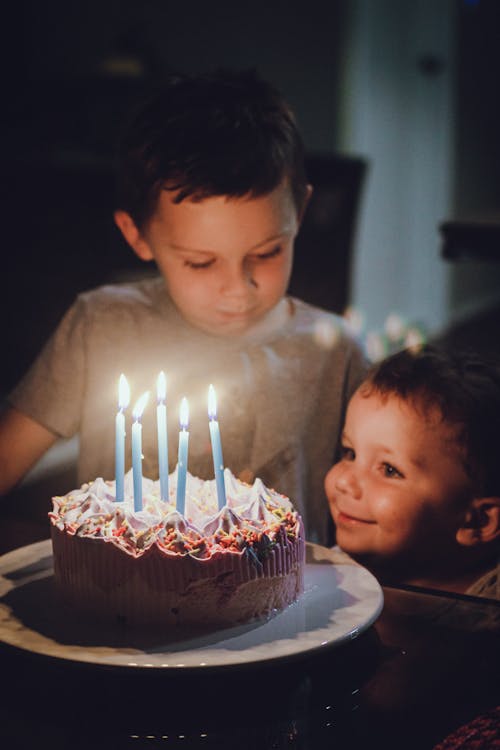 Boys and Birthday Cake