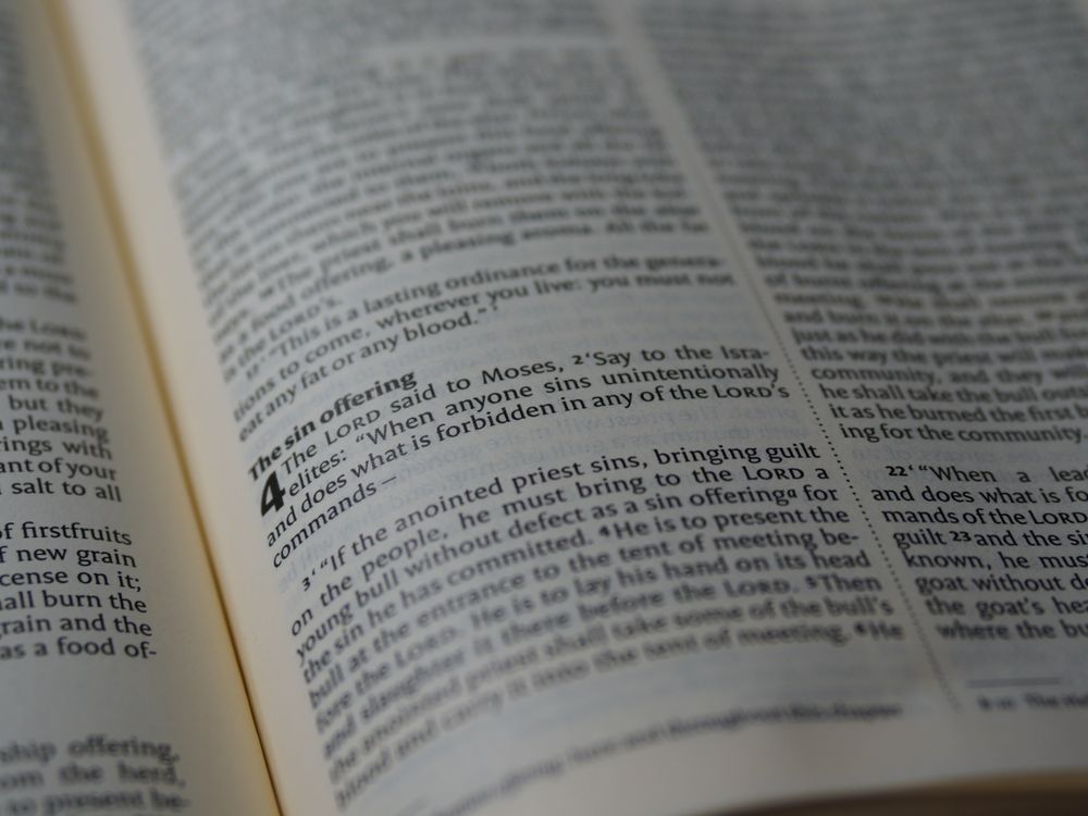 Scripture Pages Photo Scriptures From a Bible · Free Stock Photo