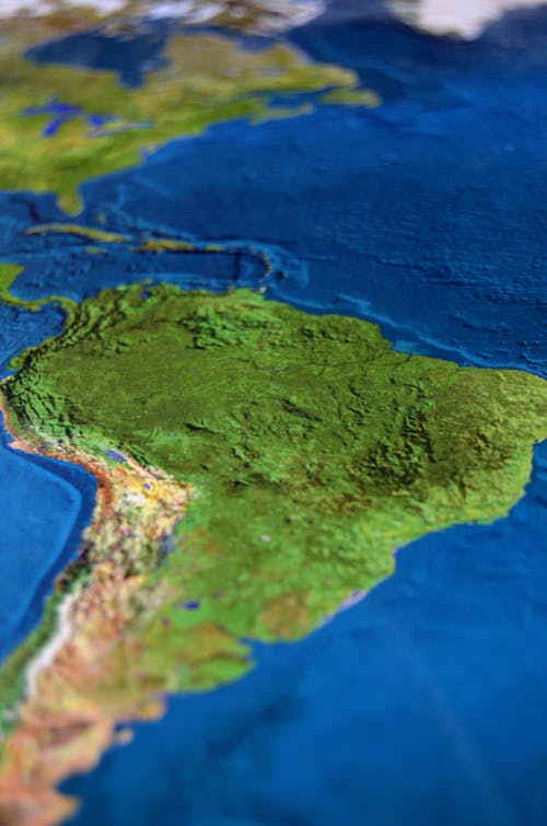 Ilmainen kuvapankkikuva tunnisteilla Etelä-Amerikka, kartta, maa