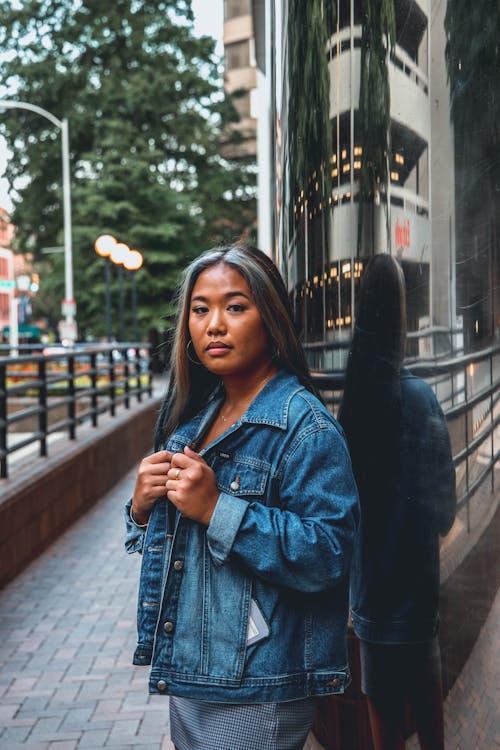 Woman in Jacket in City