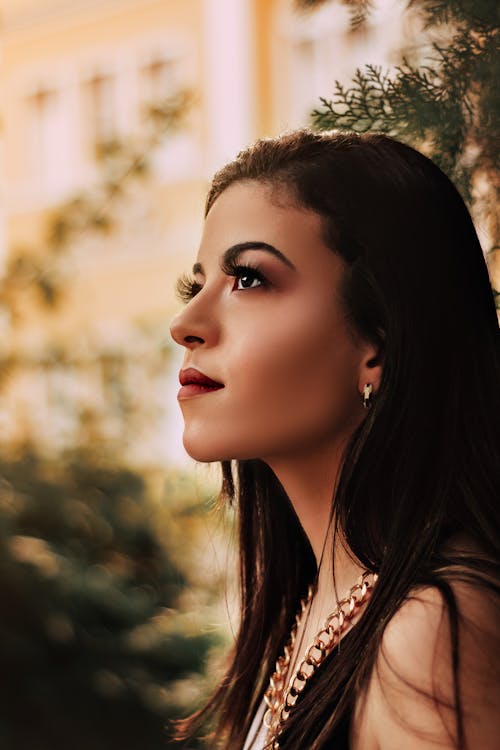 Side View of a Woman in Portrait Photography