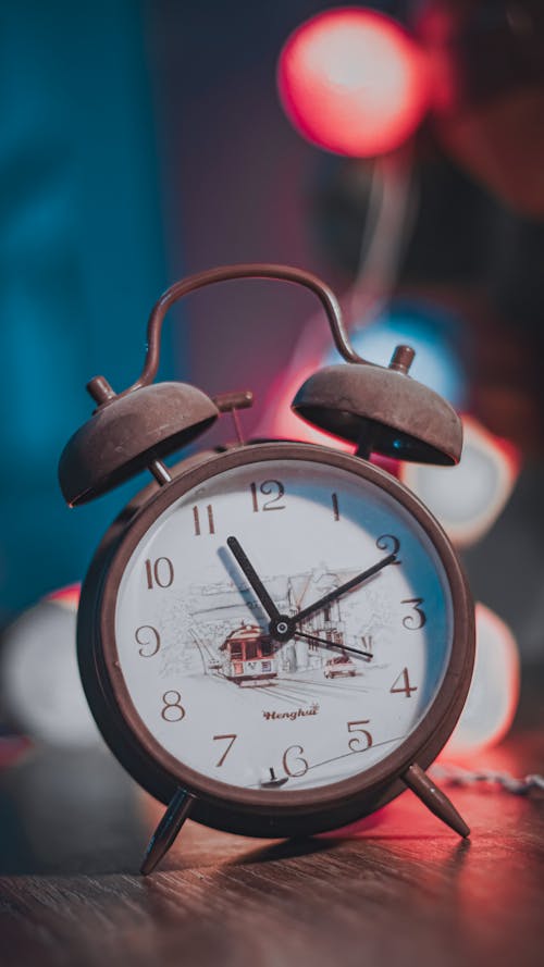 Free  Rusty Twin Bell Alarm Clock Stock Photo