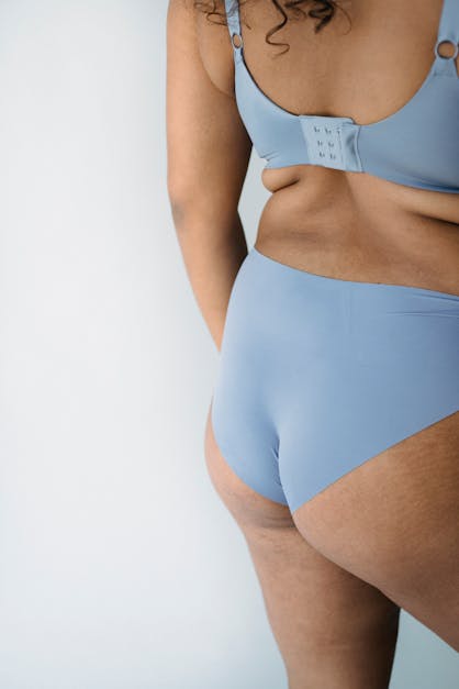 Woman Wearing Blue Underwear · Free Stock Photo