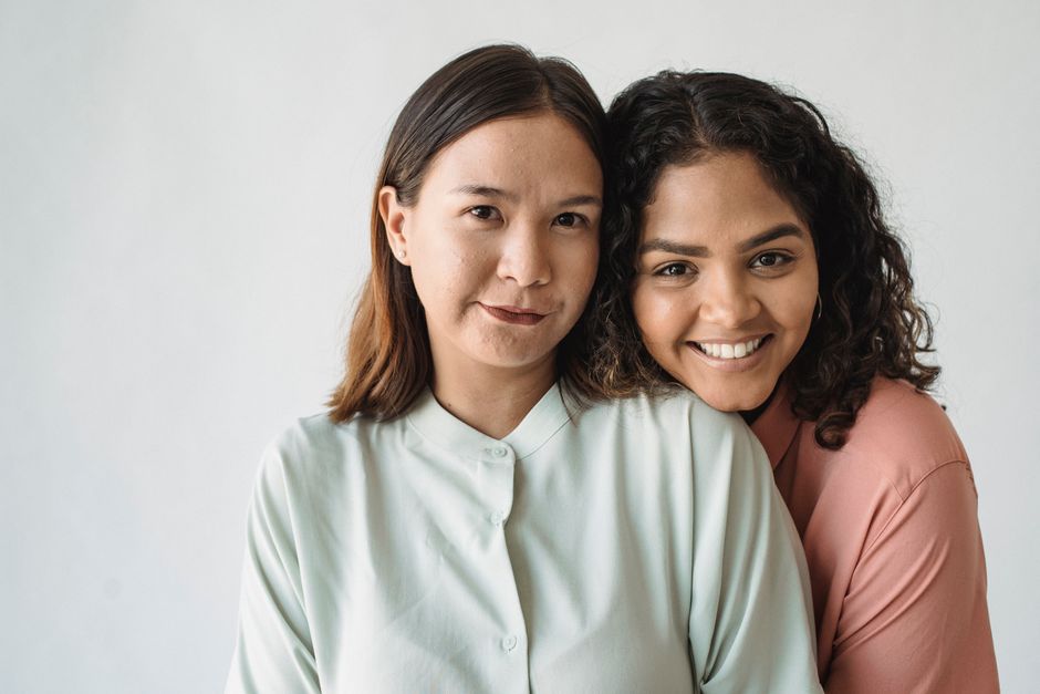 diverse neighbors smiling