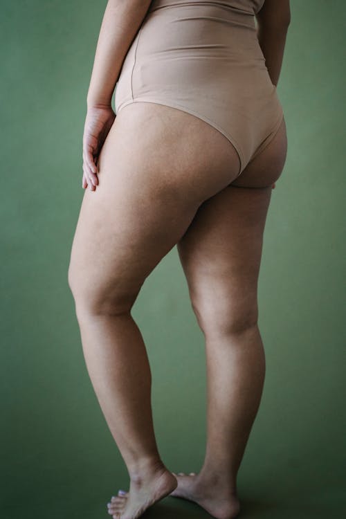 Lower Body of a Woman Wearing Underwear