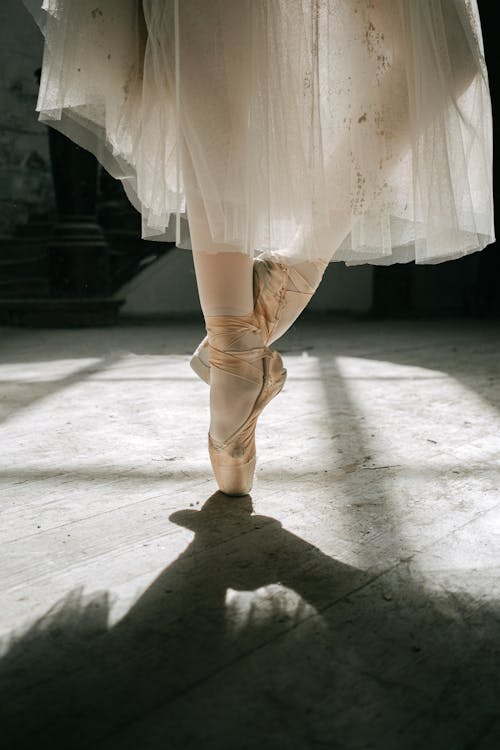 Woman Wearing Ballet Shoes
