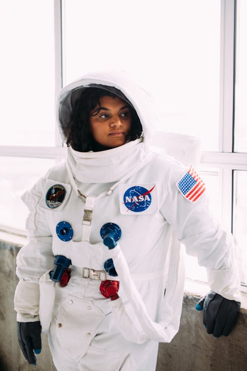 Woman In An Astronaut Costume