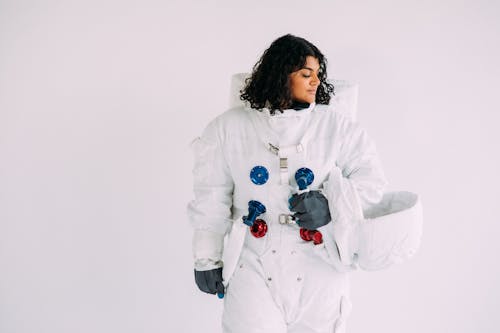 Woman In An Astronaut Costume