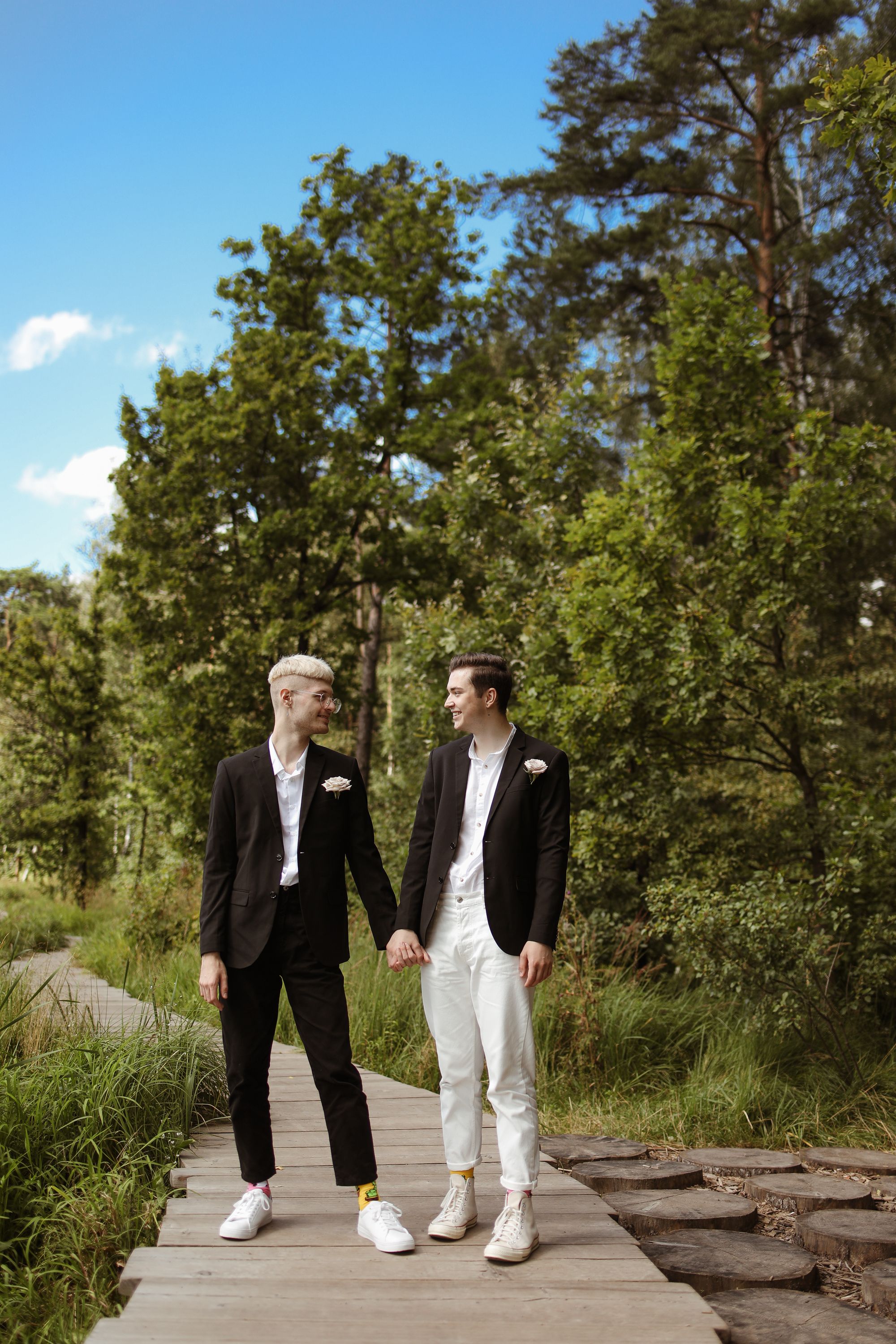 Men Showing Affection in Park · Free Stock Photo
