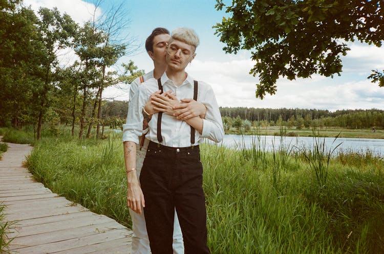 A Couple On A Boardwalk