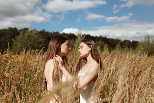 Women Showing Affection to Each Other