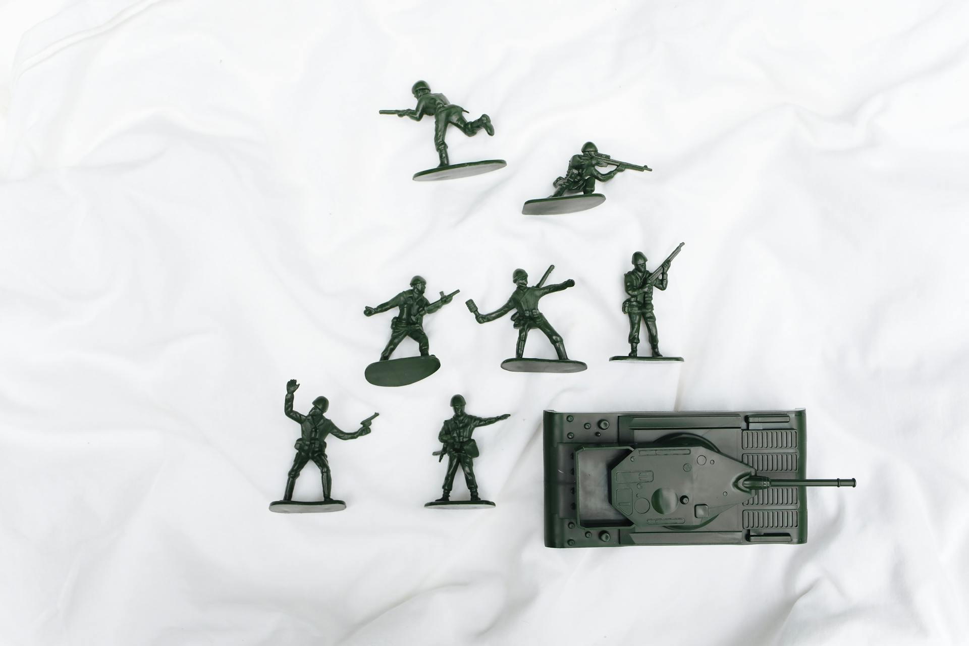 Group of Military Miniatures