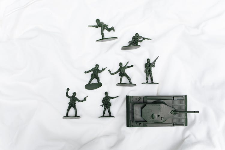 Group Of Military Miniatures 