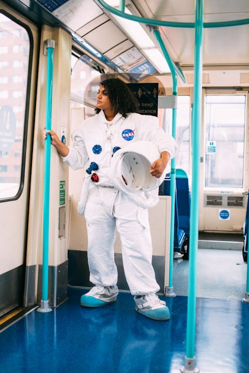 Free Woman In A Costume In A Train Stock Photo