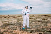 Astronaut Waving Hello