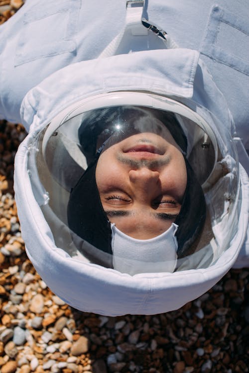 Man Wearing A Space Suit