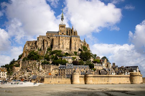 Free Mont Saint Michel in Normandy  Stock Photo