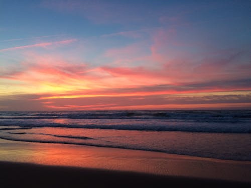 免费 岸邊, 日落, 海岸 的 免费素材图片 素材图片