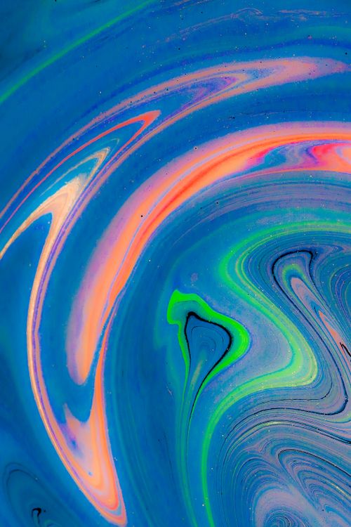 Free Dynamic abstract image featuring neon swirls and vibrant colors. Perfect for artistic backgrounds. Stock Photo